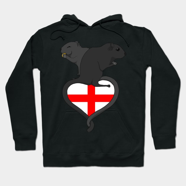 Gerbil England (dark) Hoodie by RampArt